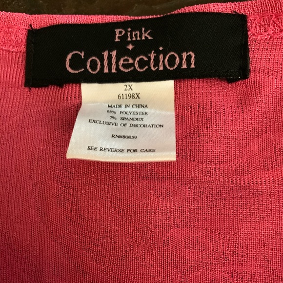Pink Collection cardigan with top built in - Picture 3 of 3